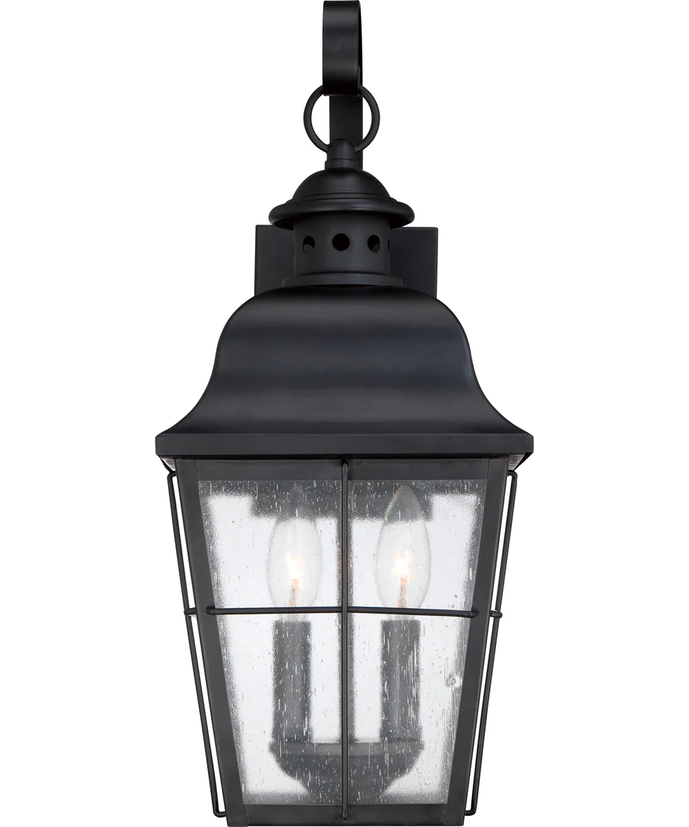 Millhouse Medium 2-light Outdoor Wall Light Mystic Black - Image 4