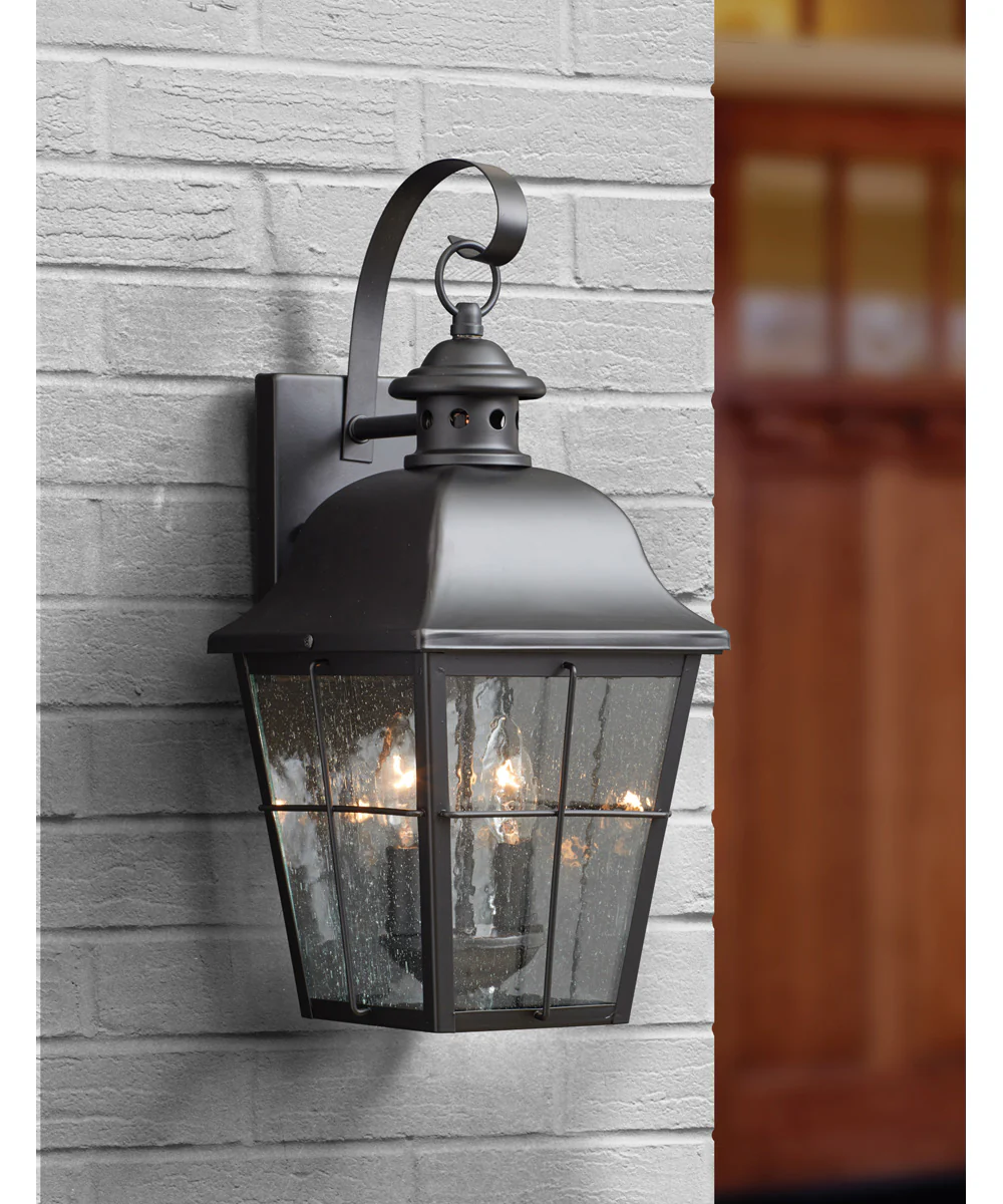 Millhouse Medium 2-light Outdoor Wall Light Mystic Black - Image 6