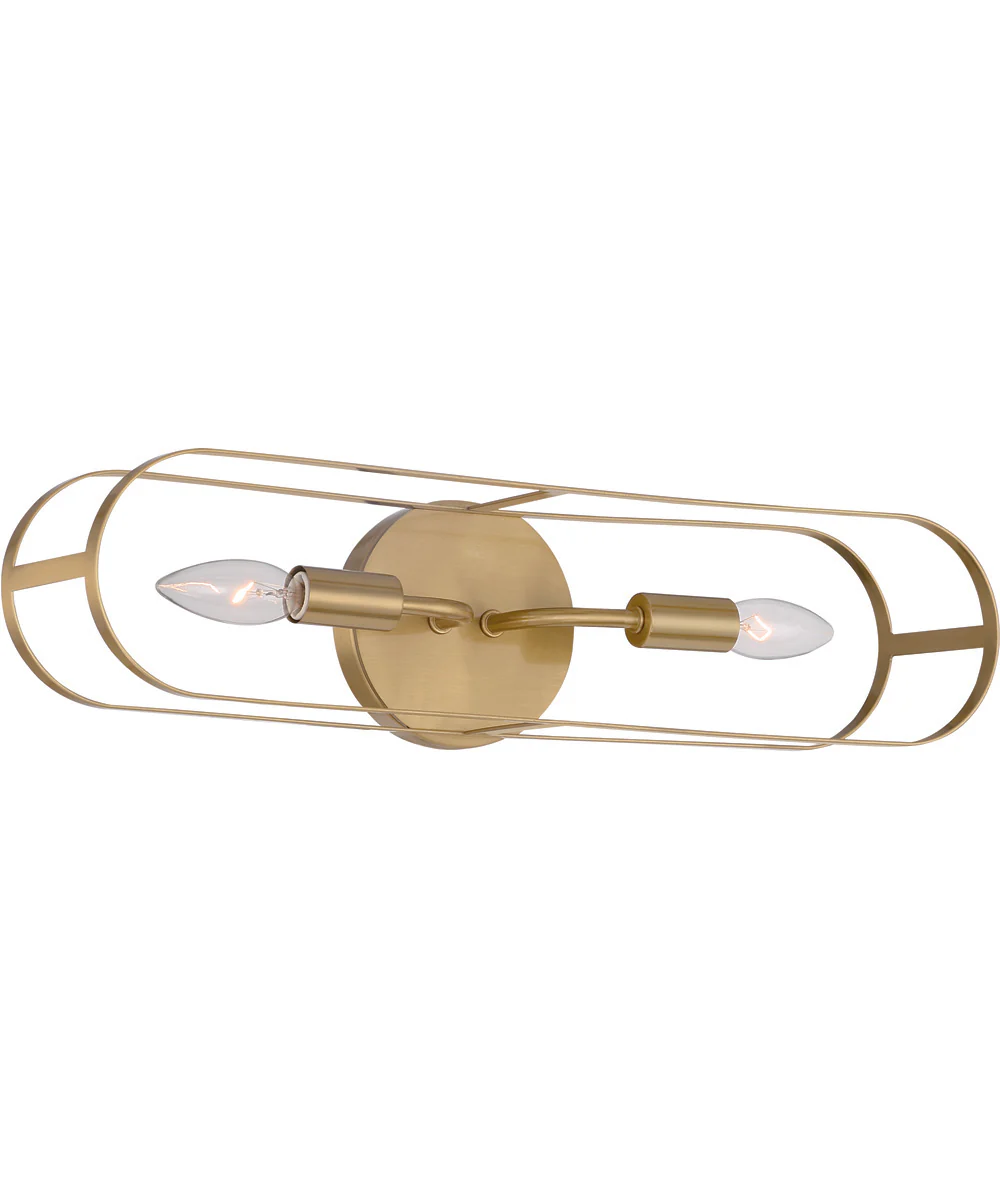 Mindful 2-Light Vanity Satin Brass - Image 2
