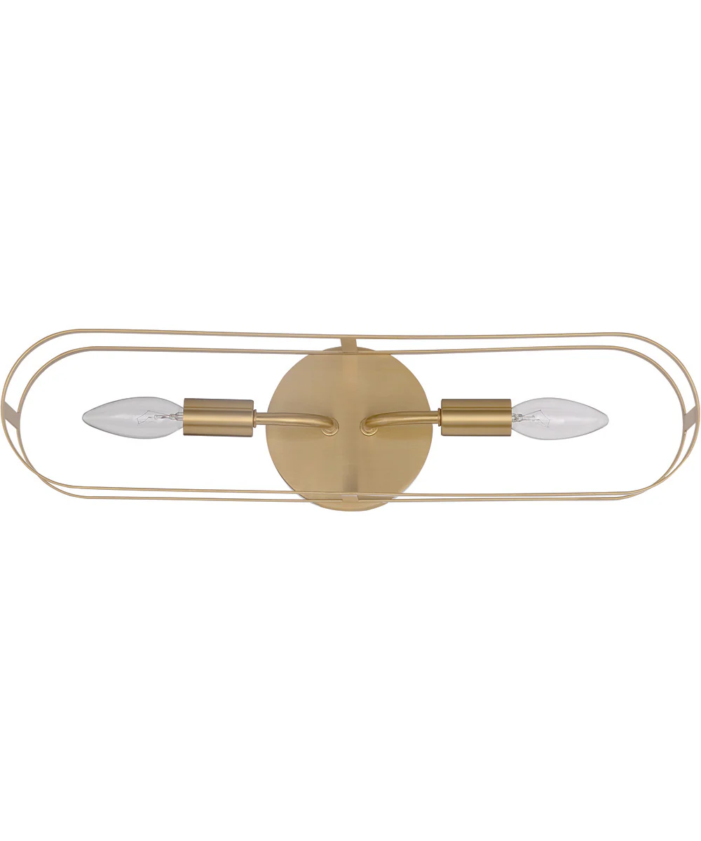Mindful 2-Light Vanity Satin Brass - Image 3