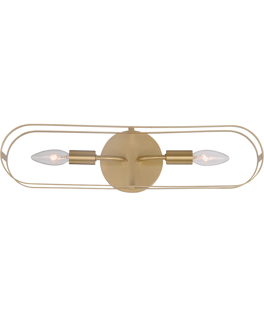Mindful 2-Light Vanity Satin Brass - Image 4