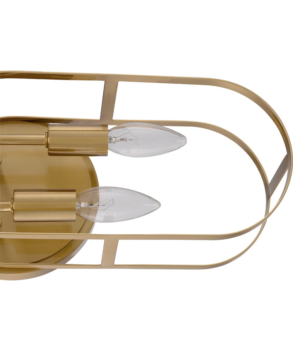 Mindful 2-Light Vanity Satin Brass - Image 6