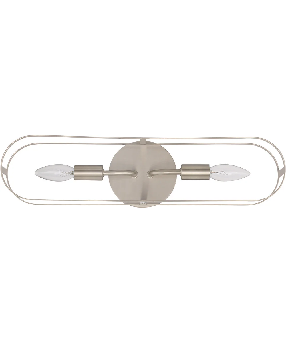Mindful 2-Light Wall Sconce Brushed Polished Nickel - Image 3