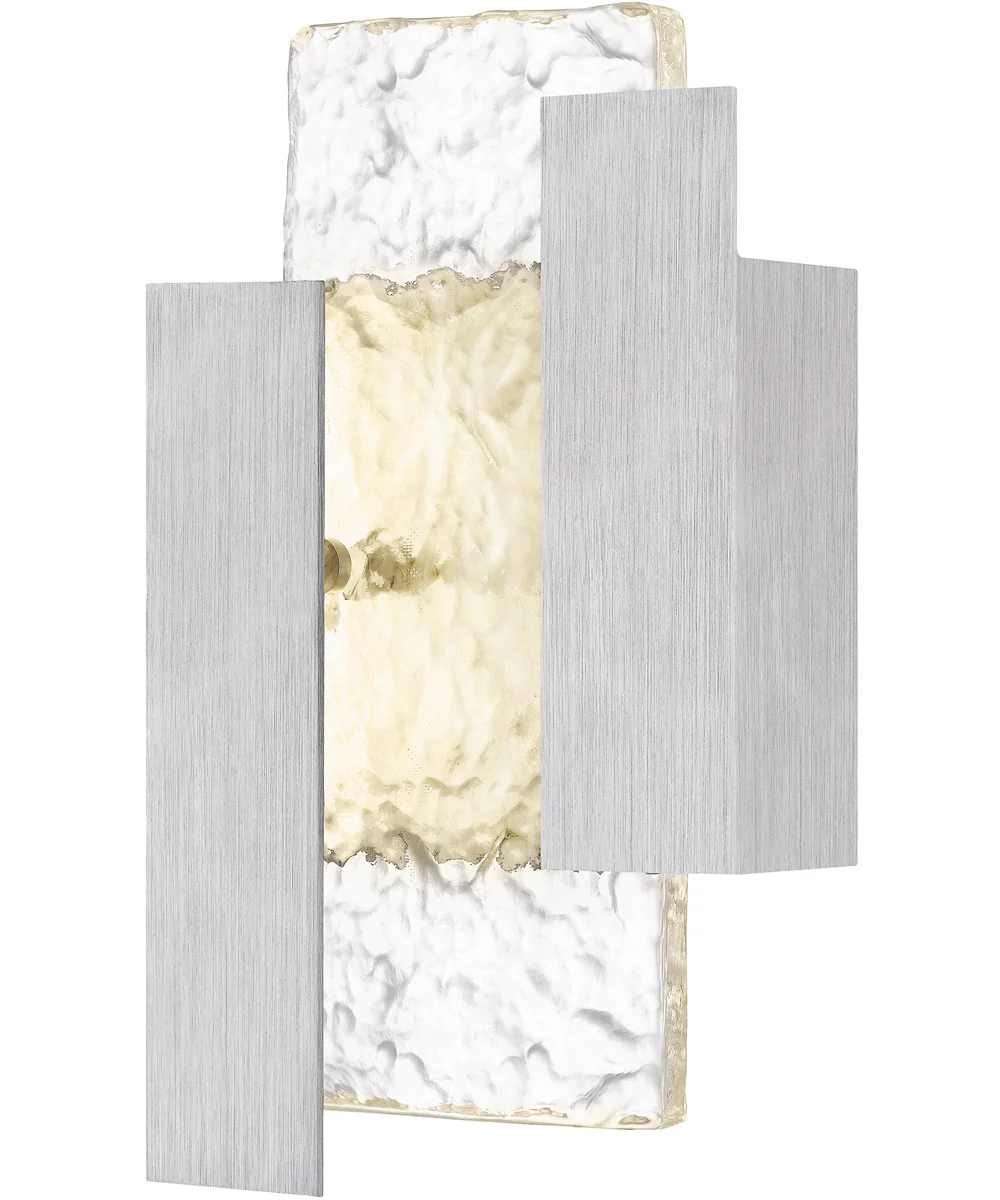 Miranda Medium Outdoor Wall Light Brushed Aluminum - Image 2