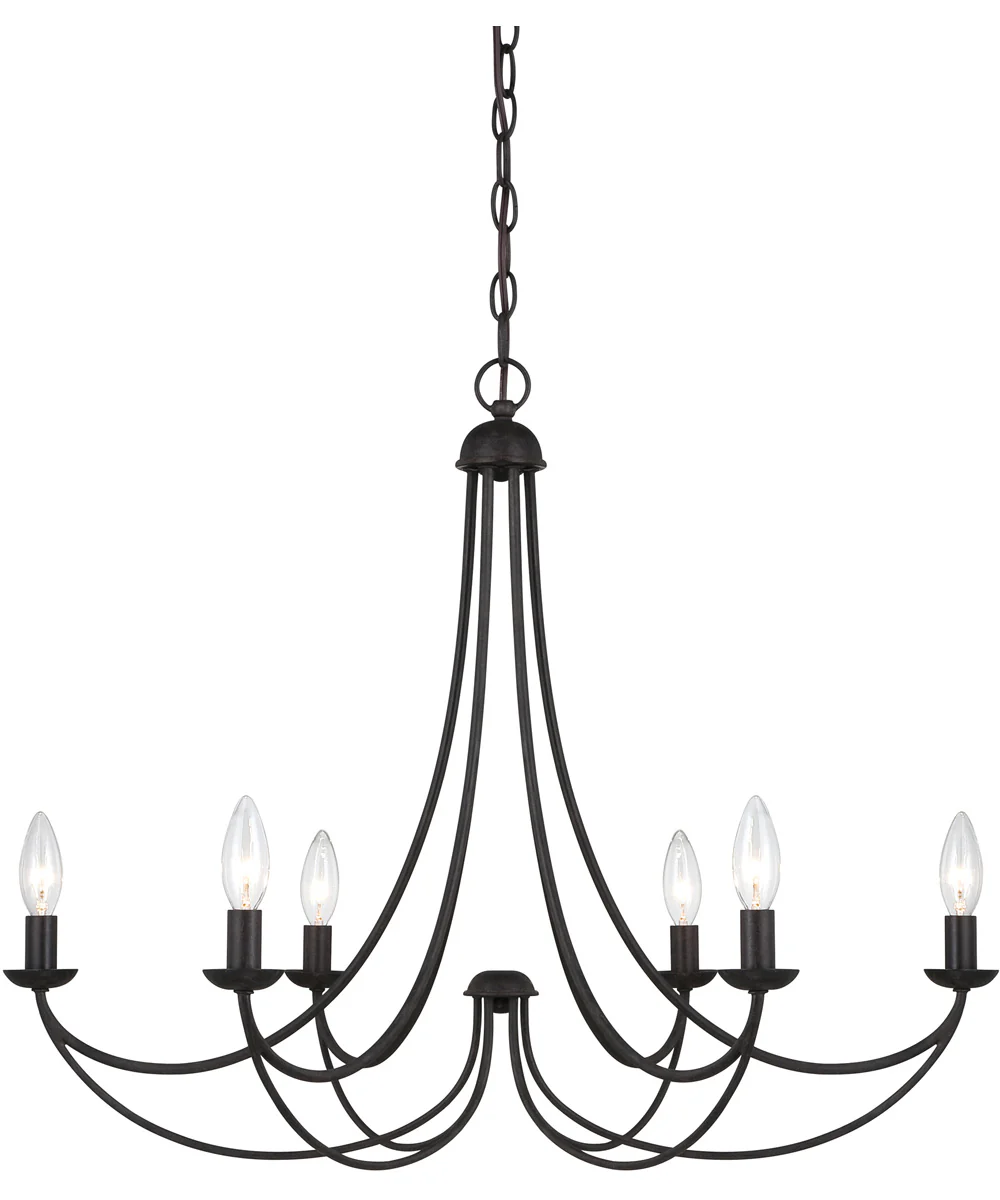 Mirren 6-light Chandelier Imperial Bronze - Image 2