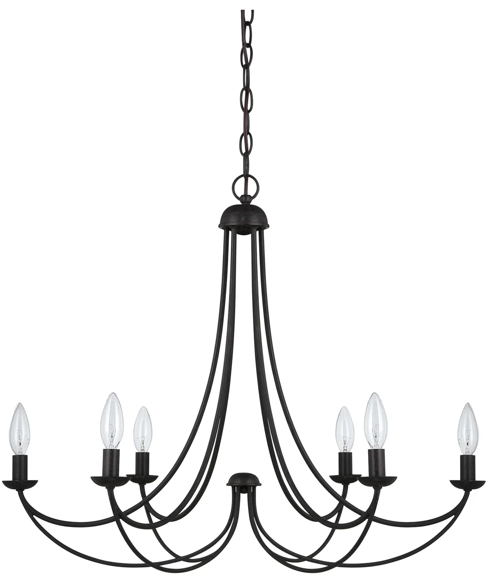 Mirren 6-light Chandelier Imperial Bronze - Image 5