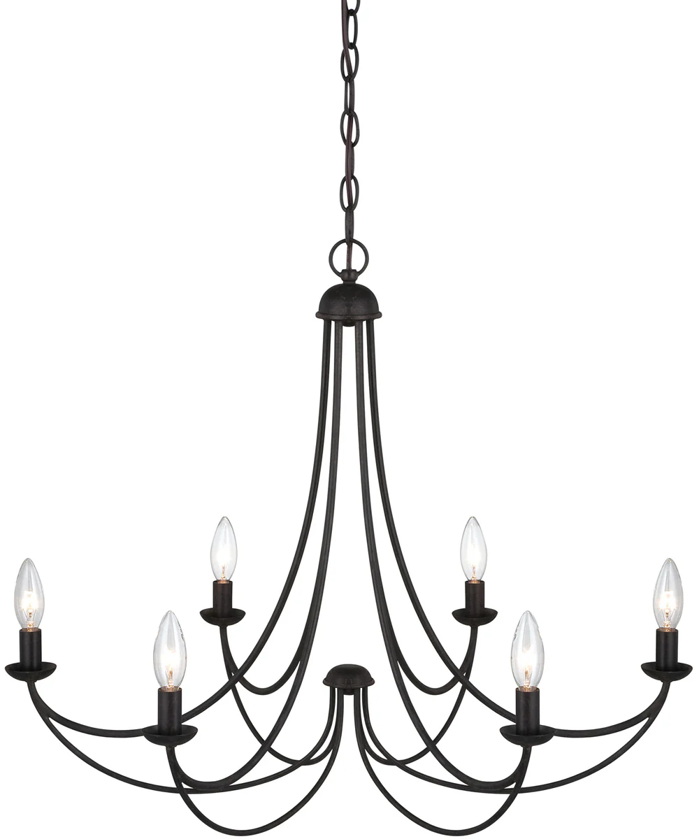 Mirren 6-light Chandelier Imperial Bronze - Image 6