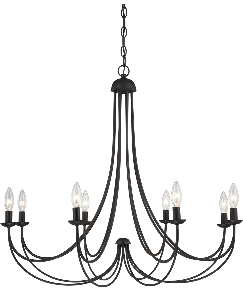 Mirren 8-light Chandelier Imperial Bronze - Image 2