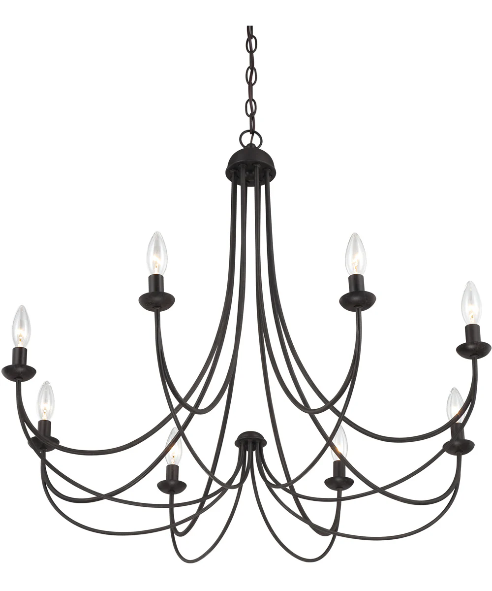 Mirren 8-light Chandelier Imperial Bronze - Image 4