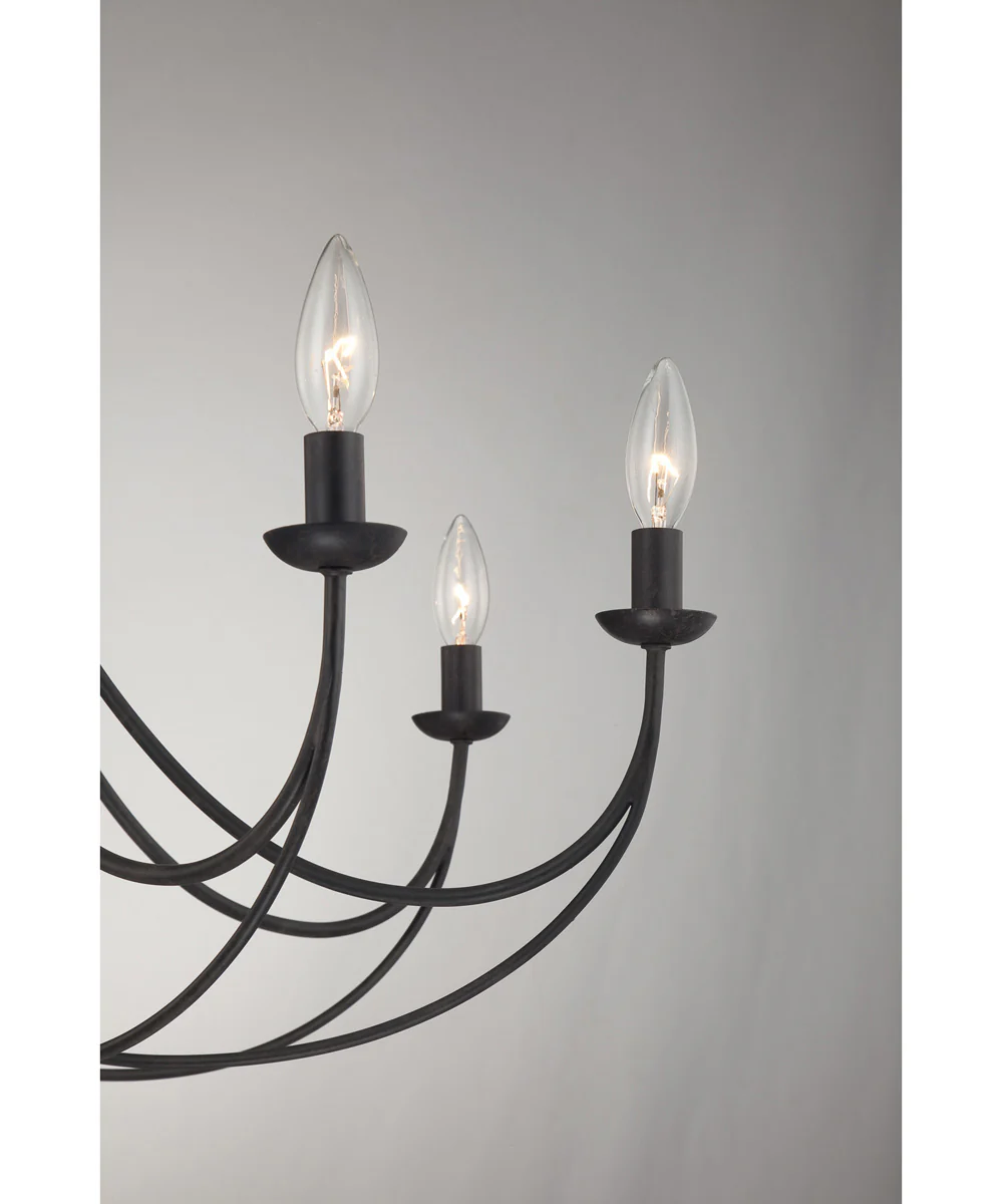 Mirren 8-light Chandelier Imperial Bronze - Image 5