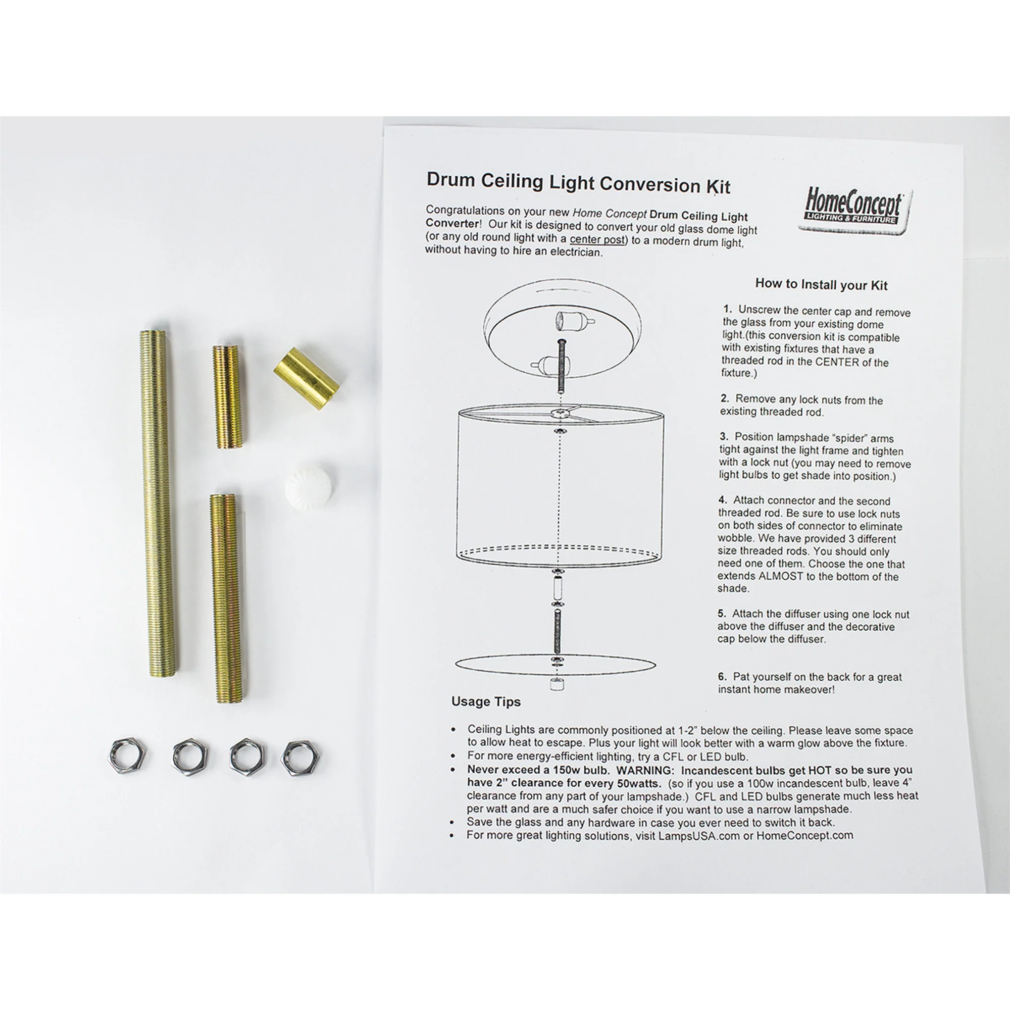 Moderne Flush Mount Conversion Kit 14"w Rounded Corner Square Oatmeal Drum Shade - Image 5