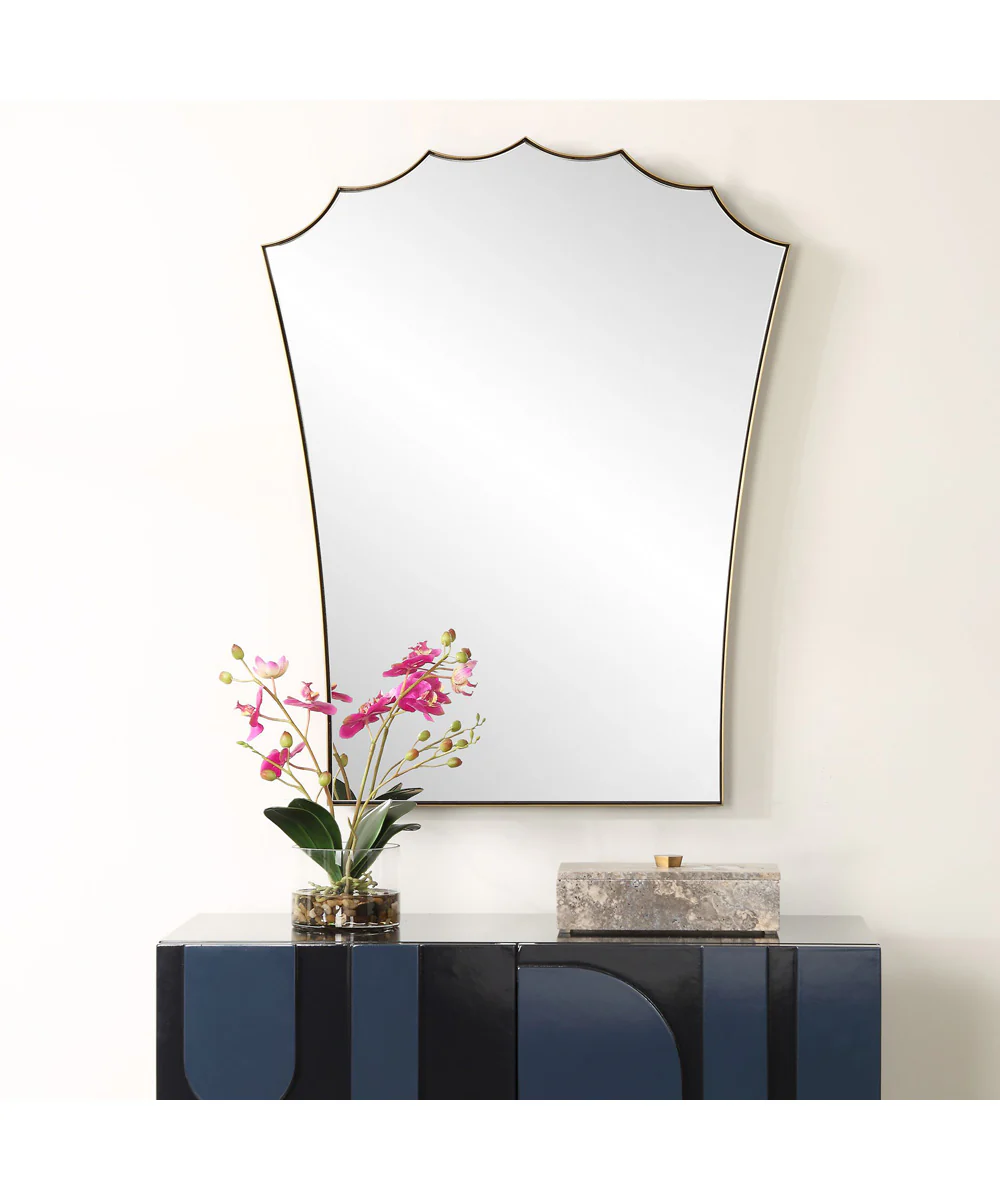 Monarch Scalloped Arched Vanity Mirror - Image 2
