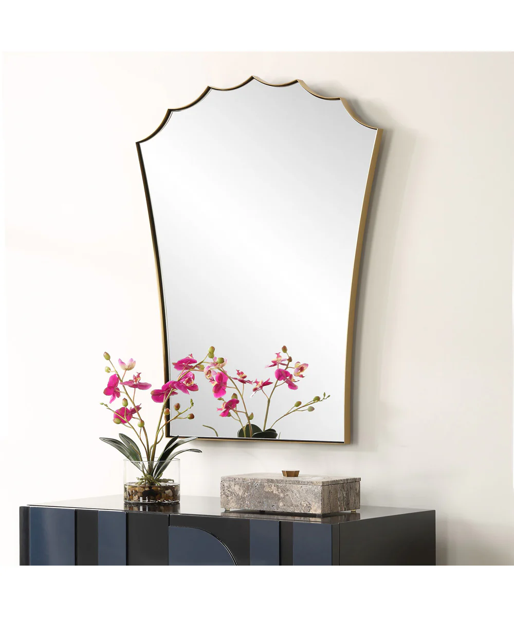 Monarch Scalloped Arched Vanity Mirror - Image 3