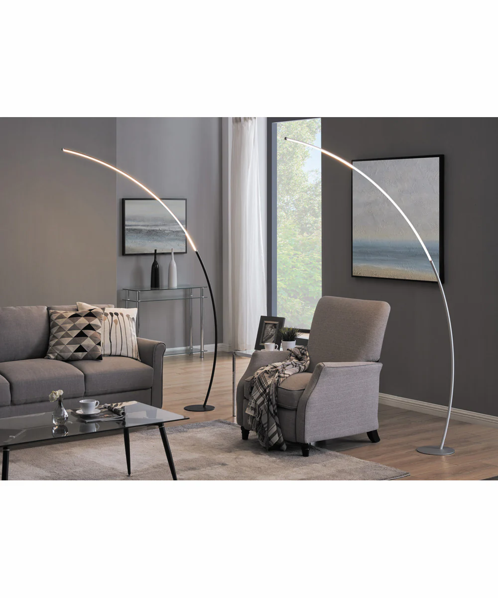 Monita 1-Light Led Arch Lamp Black - Image 4