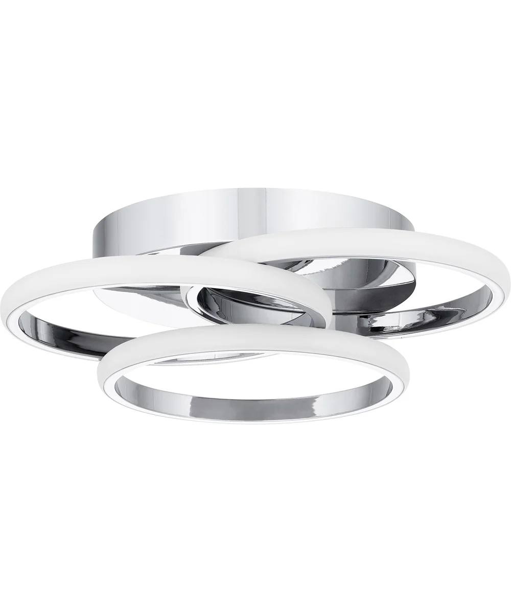 Moonan Medium Flush Mount Polished Chrome - Image 2