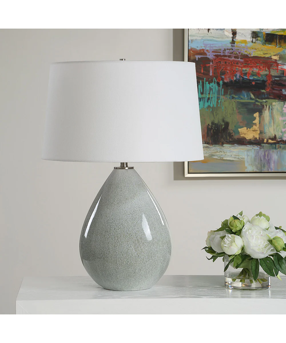 Moray Gray Glaze Table Lamp - Image 3