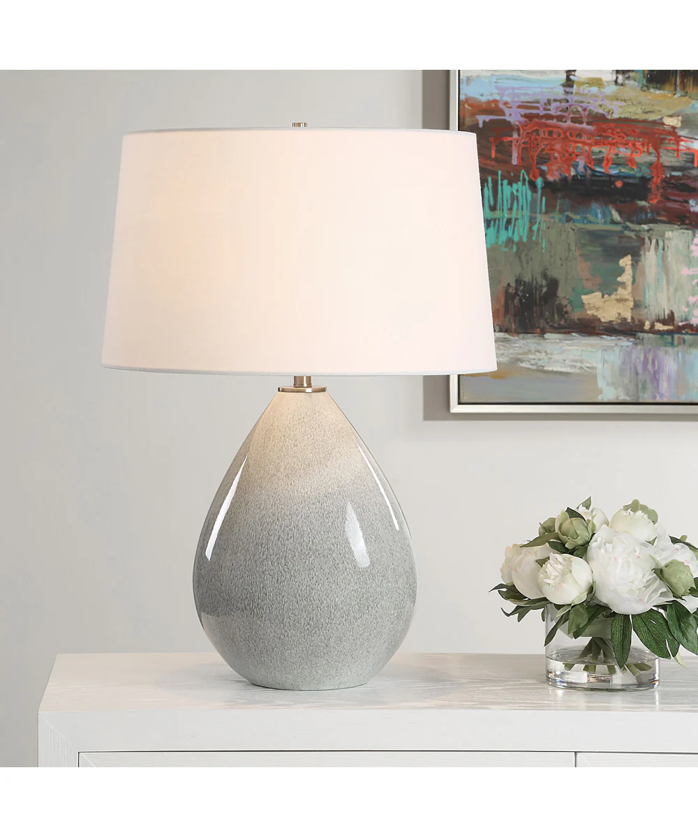 Moray Gray Glaze Table Lamp - Image 7