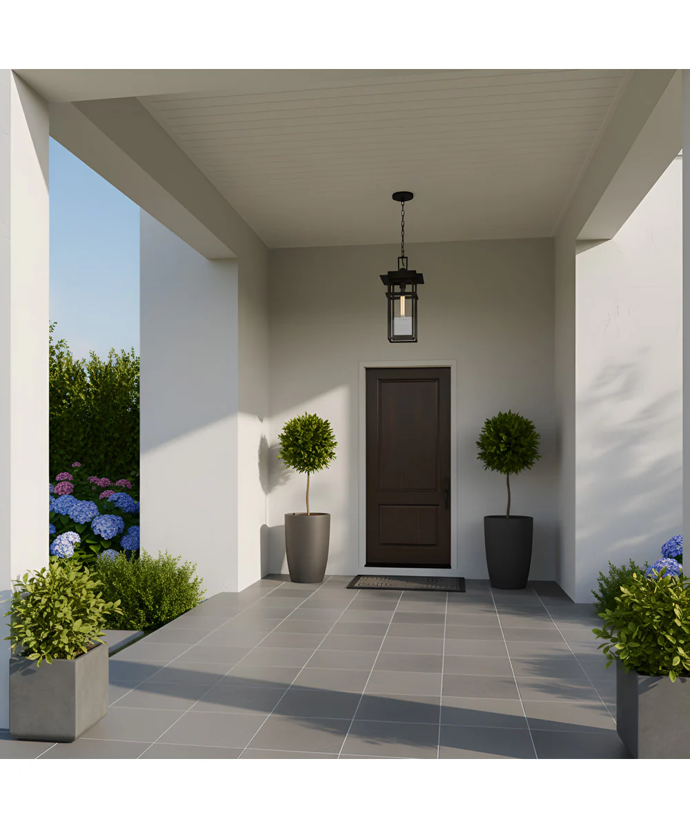 Morgan 1-light Outdoor Pendant Light Earth Black - Image 3