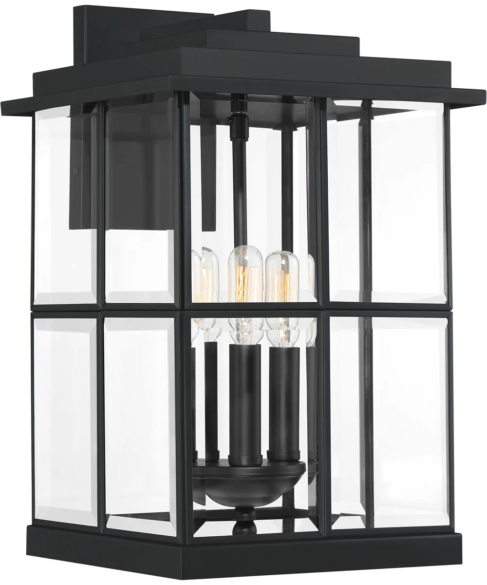 Mulligan Large 3-light Outdoor Wall Light Matte Black - Image 2