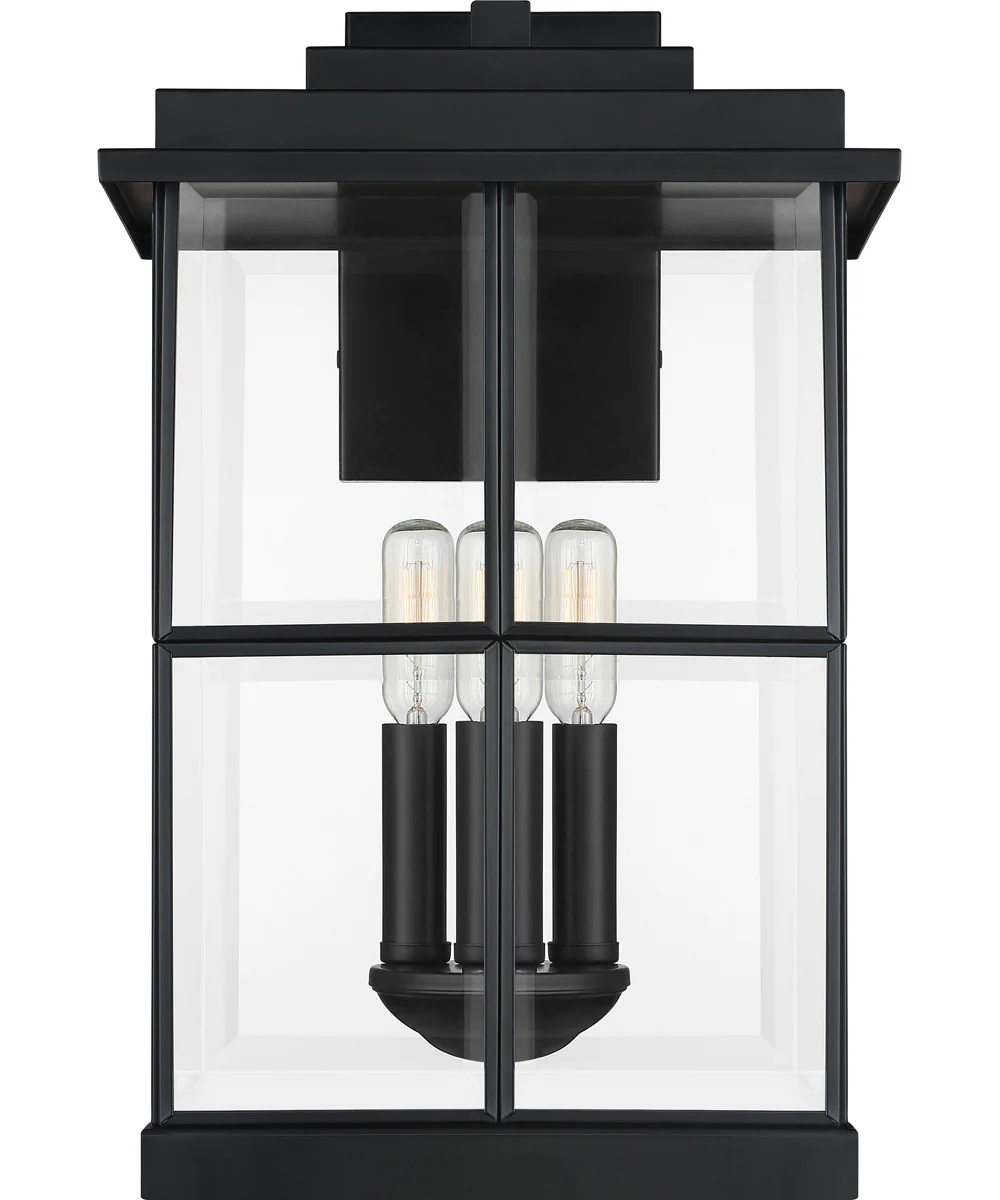 Mulligan Large 3-light Outdoor Wall Light Matte Black - Image 4