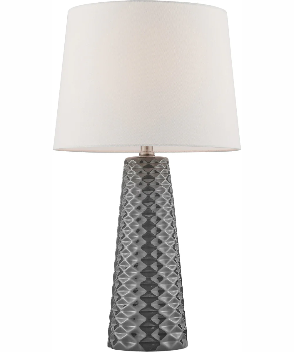 Muriel 2-Light 2 Pack-Table Lamp Grey Ceramichrome/ White Linen - Image 3