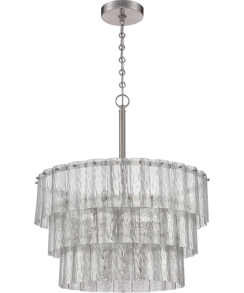Museo 9-Light Pendant Brushed Polished Nickel