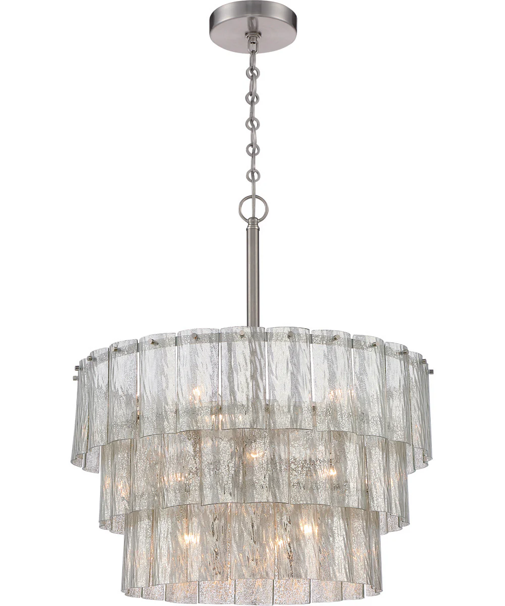 Museo 9-Light Pendant Brushed Polished Nickel - Image 2