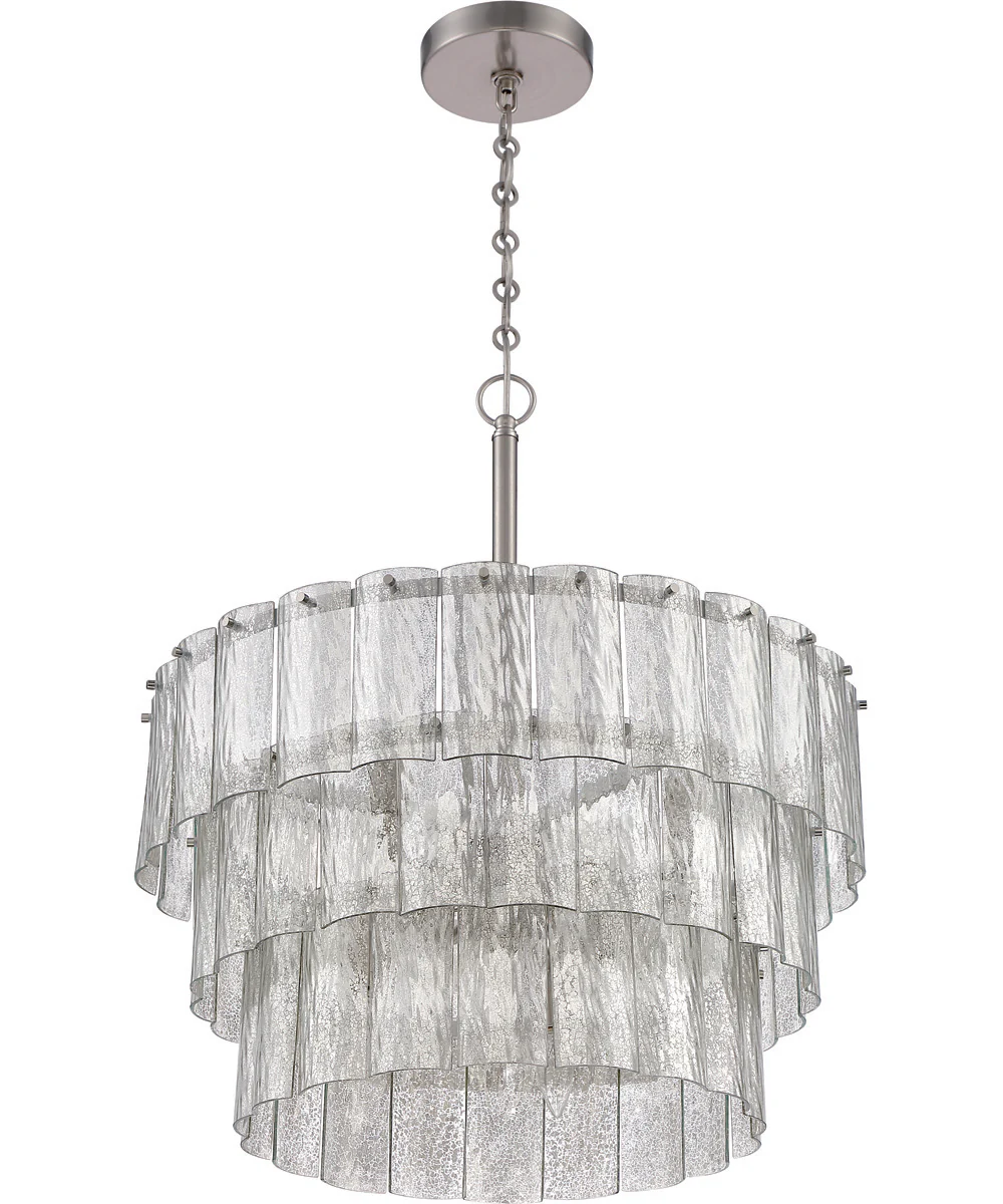 Museo 9-Light Pendant Brushed Polished Nickel - Image 3