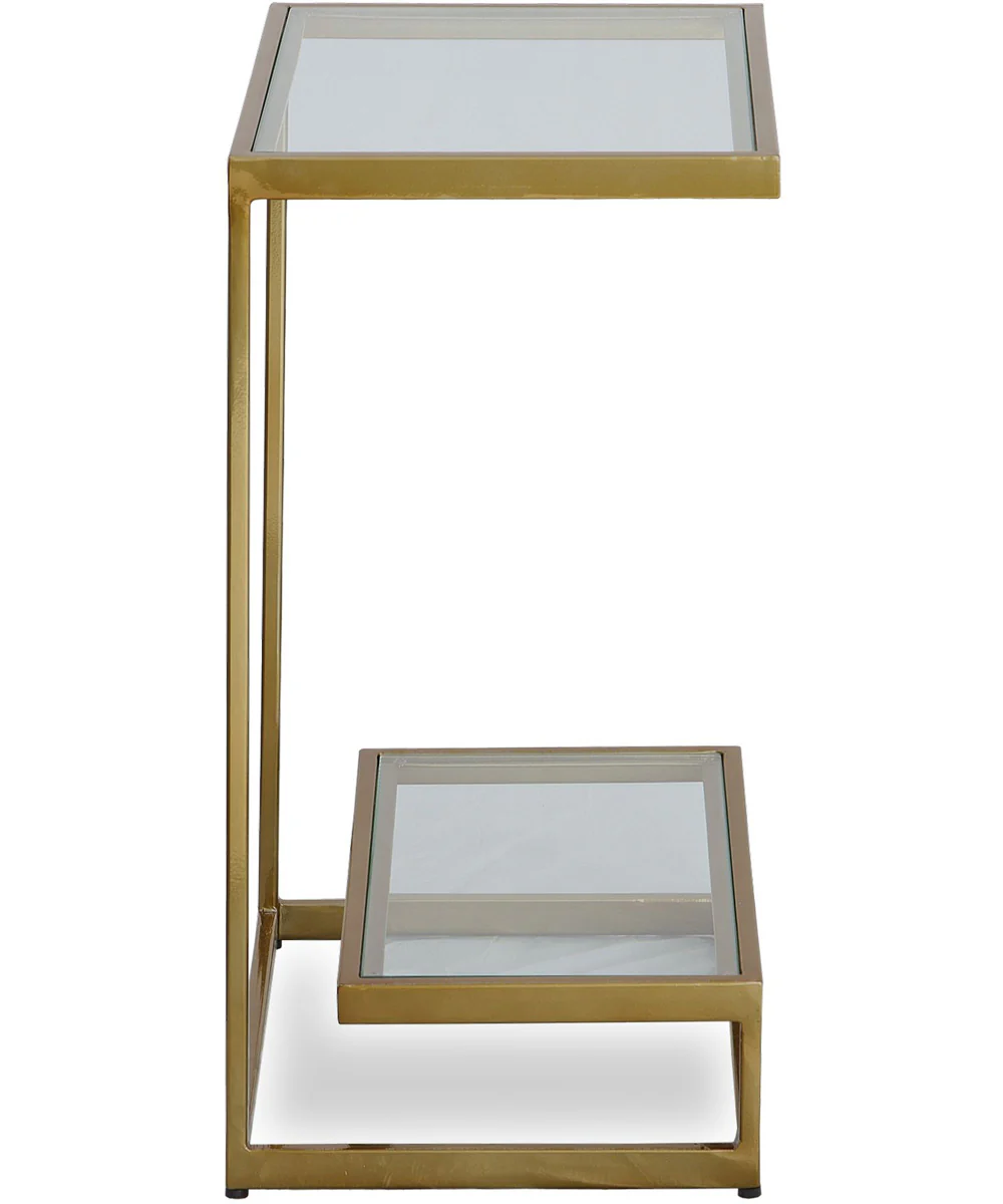 Musing Brushed Brass Accent Table - Image 3