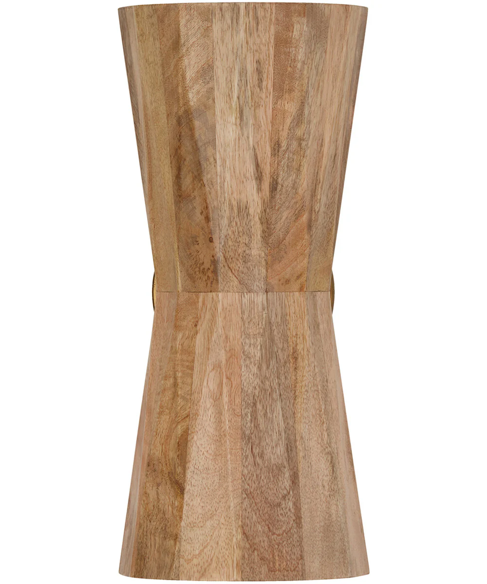 Nadeau 2-Light Sconce Light Wood and Patinaed Brass - Image 4