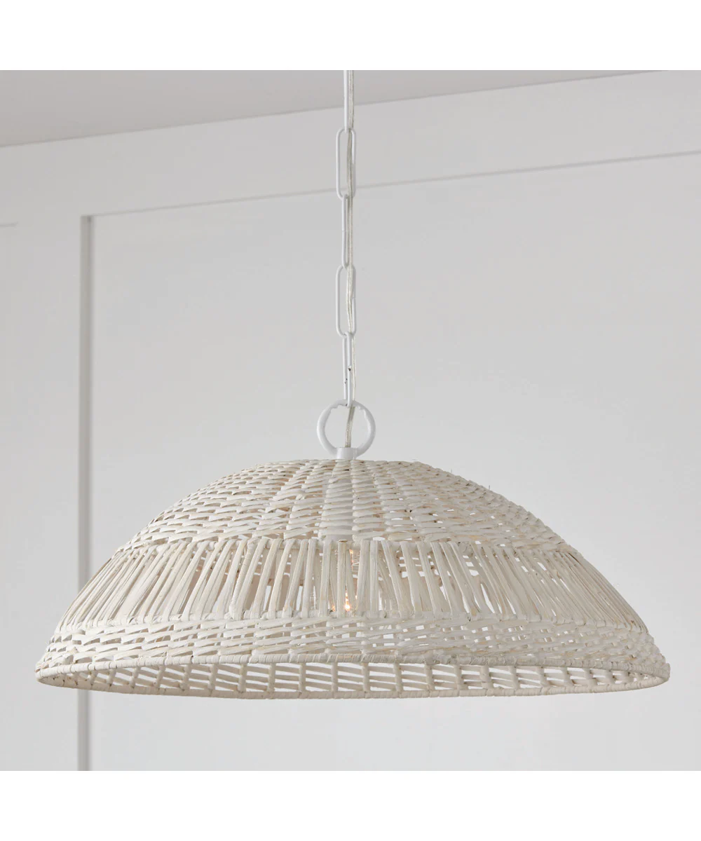 Naomi 1-Light Pendant Chalk White - Image 2