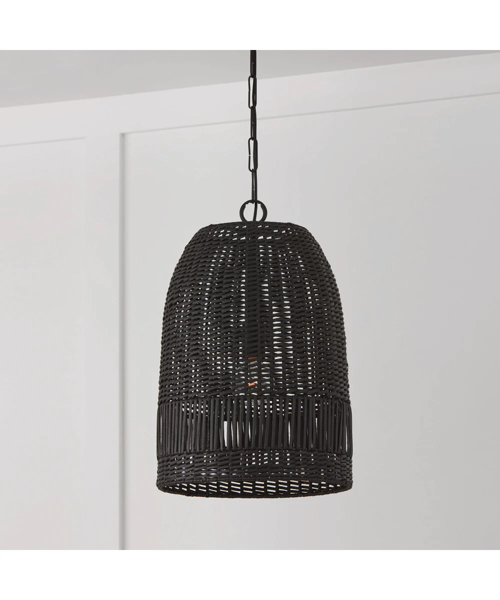 Naomi 1-Light Pendant Matte Black - Image 2