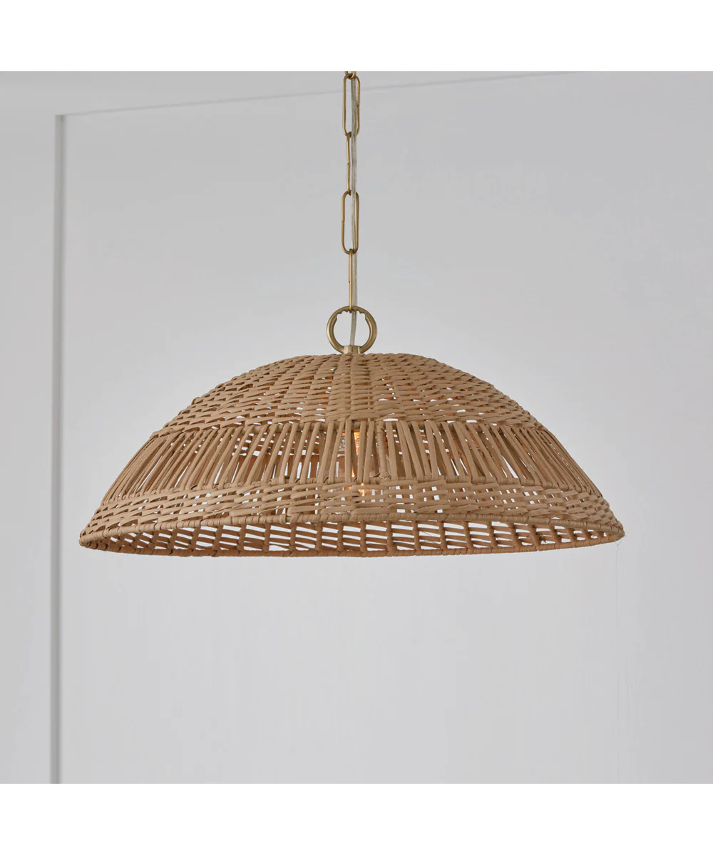 Naomi 1-Light Pendant Matte Brass - Image 2