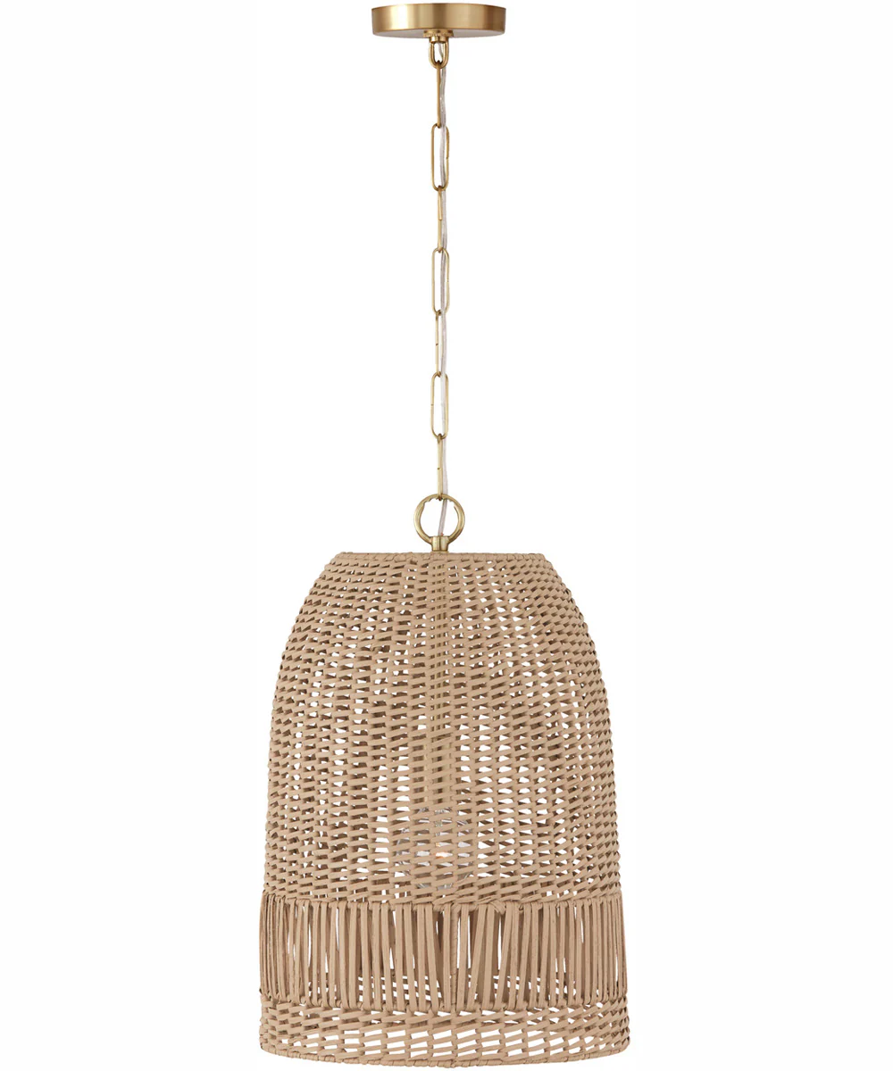 Naomi 1-Light Pendant Matte Brass