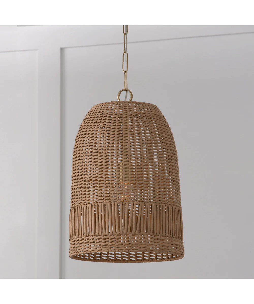 Naomi 1-Light Pendant Matte Brass - Image 2