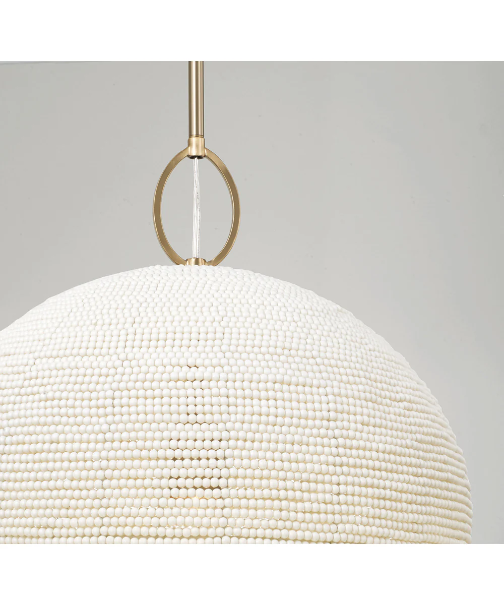 Natalia 1-Light Pendant Aged Brass - Image 4