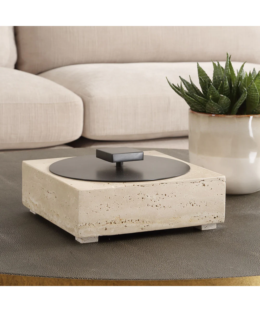 Natural Luxe Travertine Box - Image 2