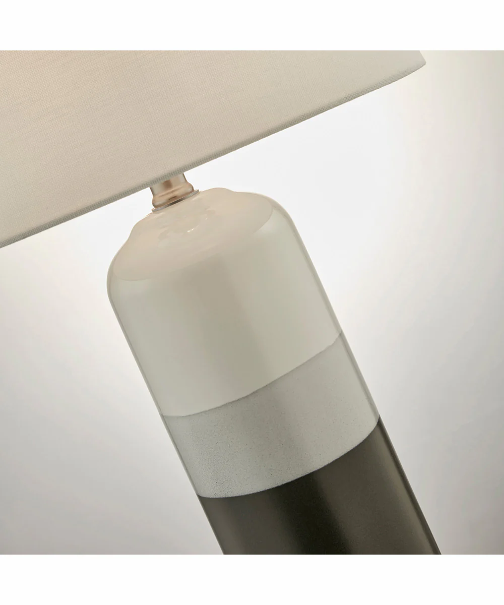 Neena 1-Light 2 Pack-Table Lamp Ceramichrome/ White Linen Shade - Image 2