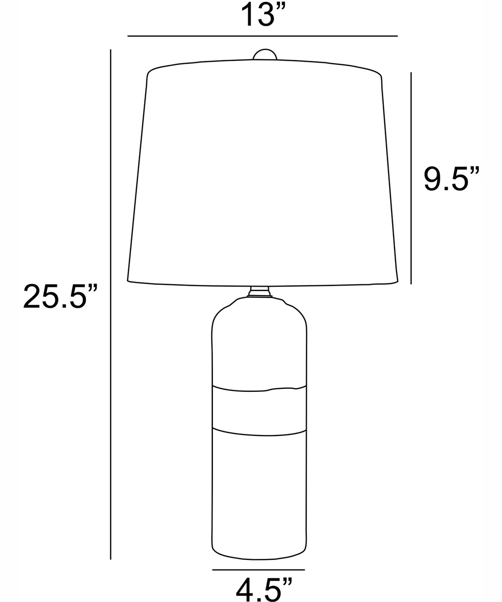 Neena 1-Light 2 Pack-Table Lamp Ceramichrome/ White Linen Shade - Image 4