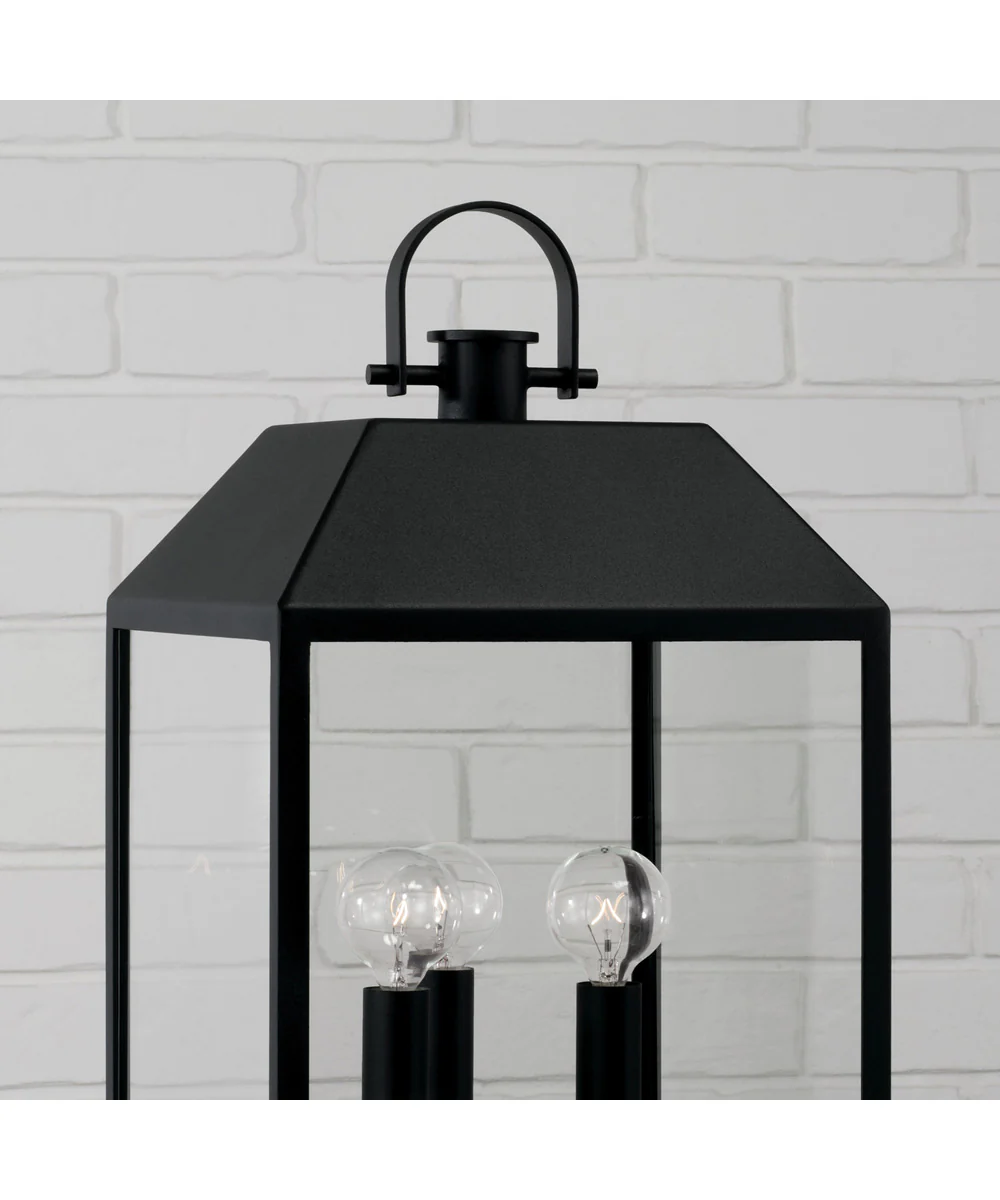 Nelson 3-Light Outdoor Post-Lantern Black - Image 4