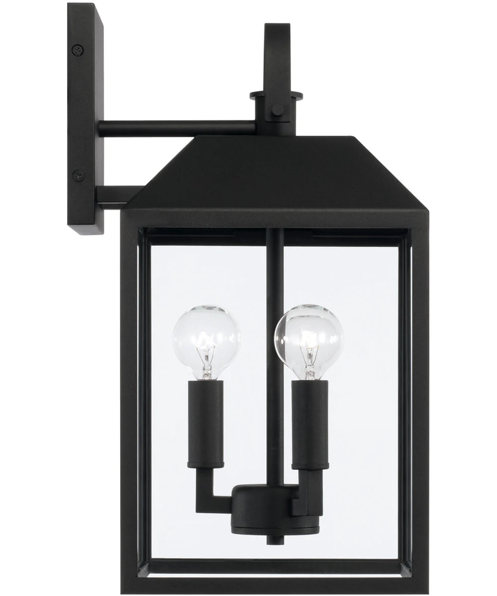 Nelson 3-Light Outdoor Wall-Lantern Black - Image 4
