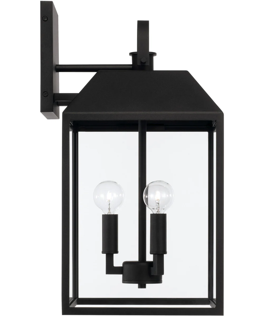 Nelson 3-Light Outdoor Wall-Lantern Black - Image 5