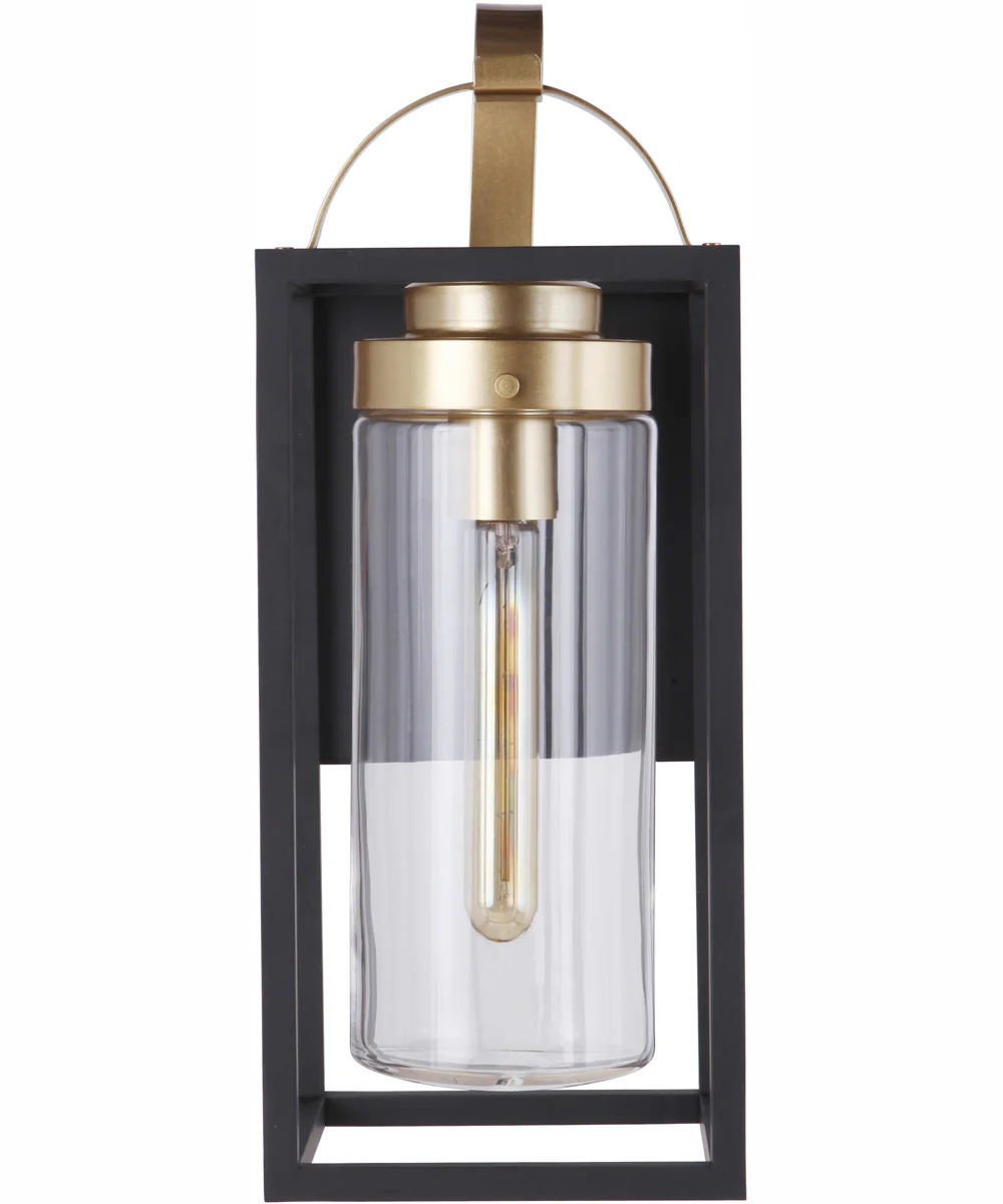 Neo 1-Light Outdoor Wall Lantern Midnight Satin Brass - Image 3