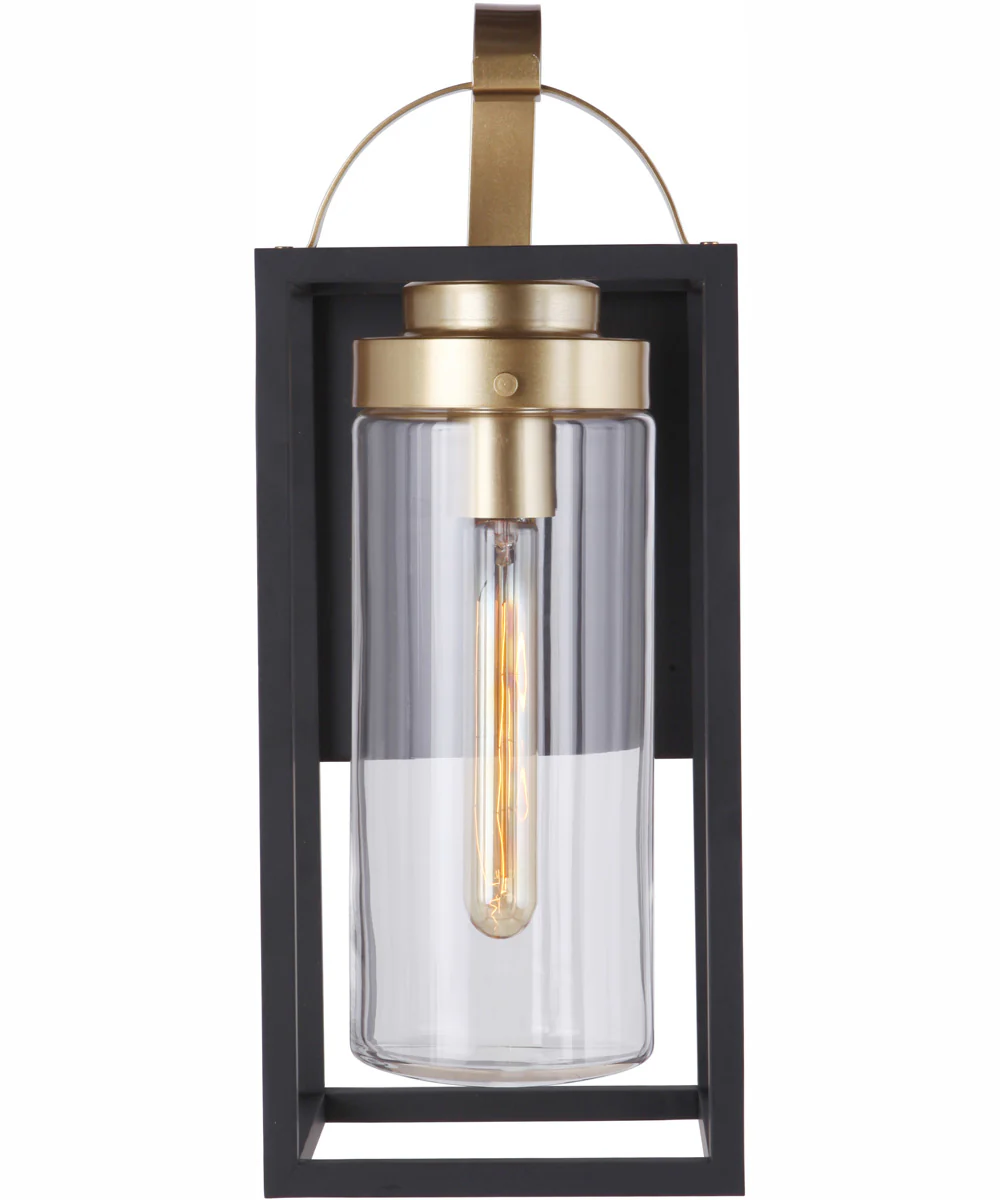 Neo 1-Light Outdoor Wall Lantern Midnight Satin Brass - Image 4