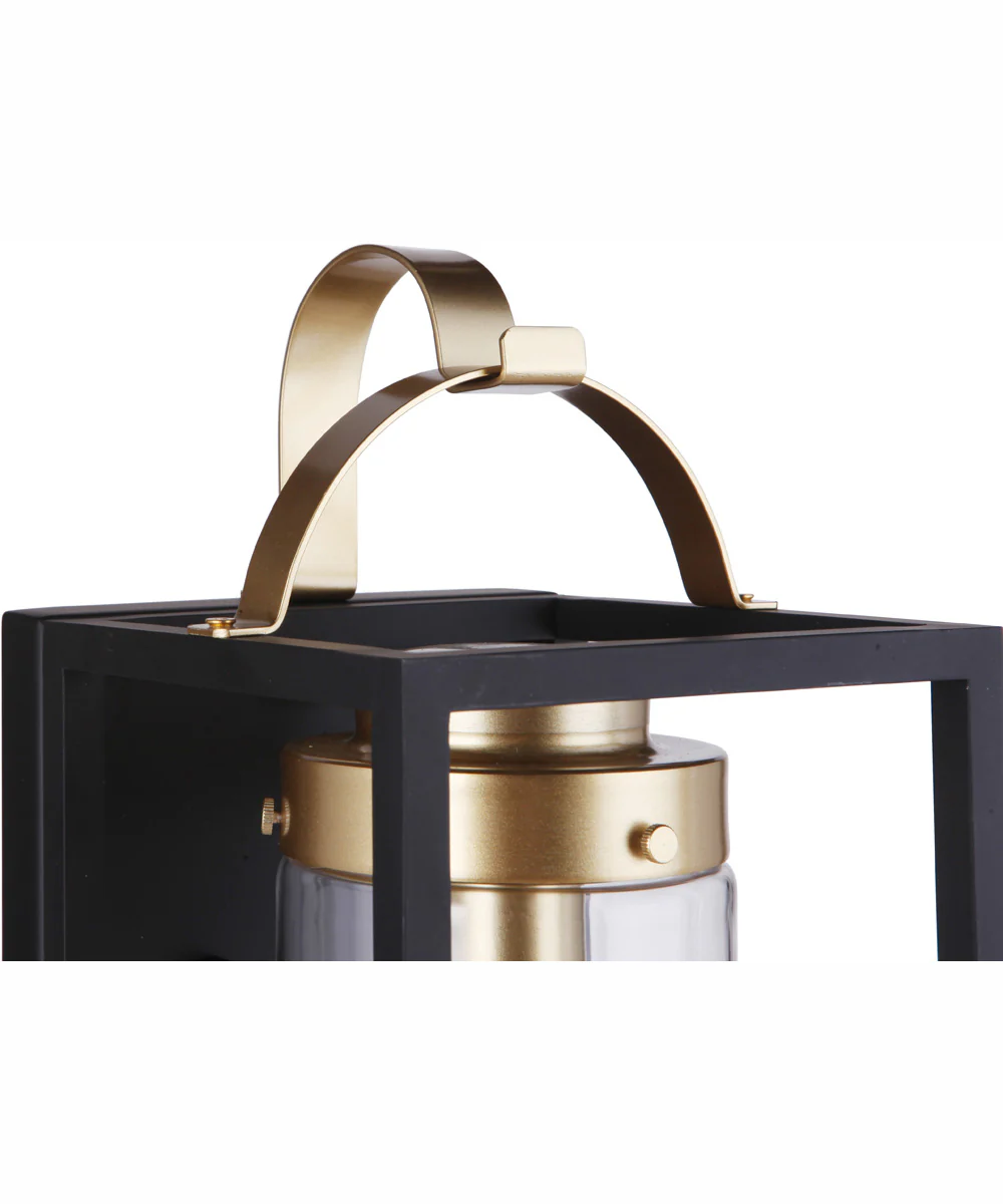 Neo 1-Light Outdoor Wall Lantern Midnight Satin Brass - Image 8