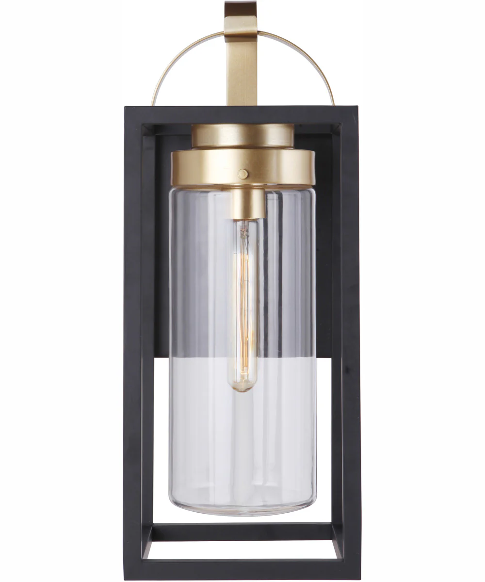 Neo 1-Light Outdoor Wall Lantern Midnight Satin Brass - Image 4