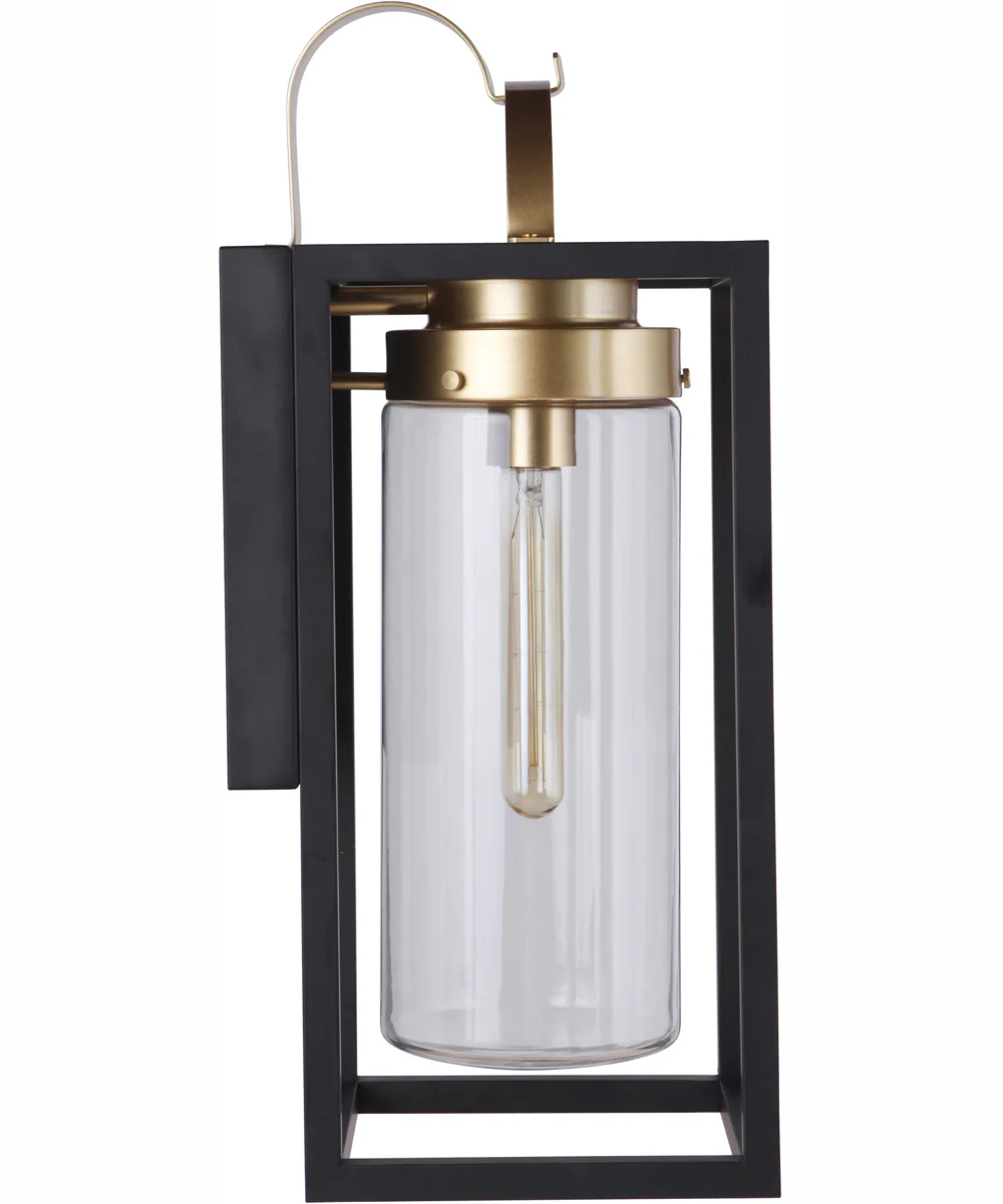 Neo 1-Light Outdoor Wall Lantern Midnight Satin Brass - Image 5