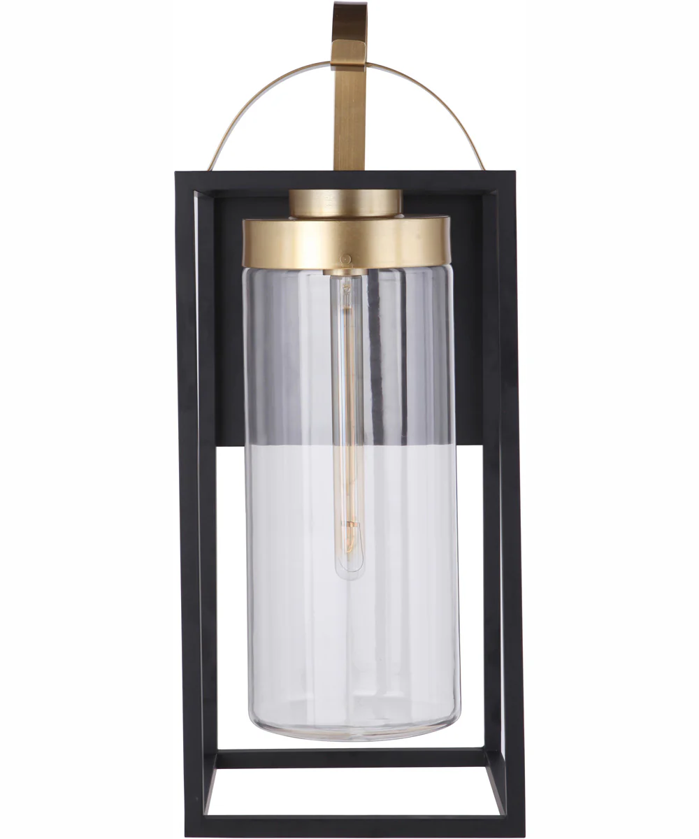 Neo 1-Light Outdoor Wall Lantern Midnight Satin Brass - Image 4