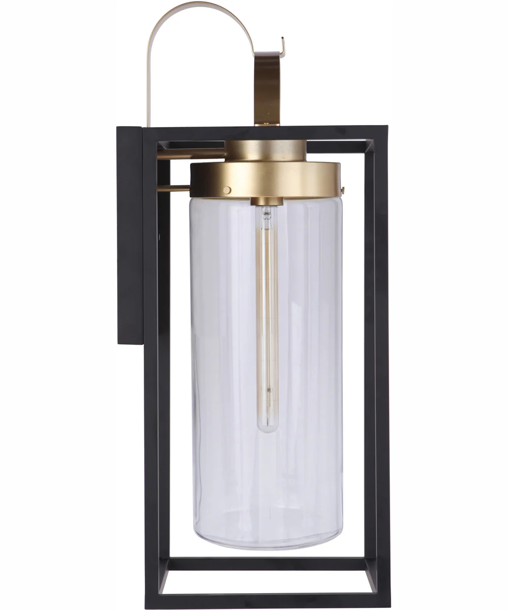 Neo 1-Light Outdoor Wall Lantern Midnight Satin Brass - Image 5