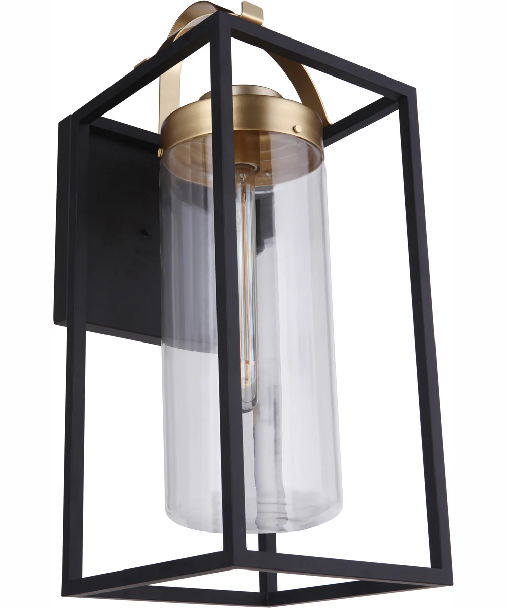 Neo 1-Light Outdoor Wall Lantern Midnight Satin Brass - Image 6